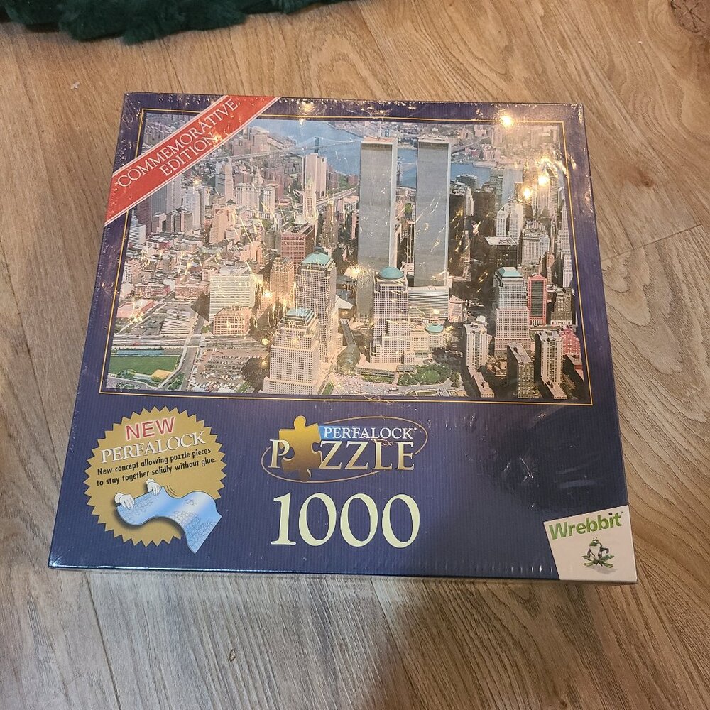 New York City 2001 Commemorative Edition 1000 Piece Puzzle Twin Towers 9/11 NEW